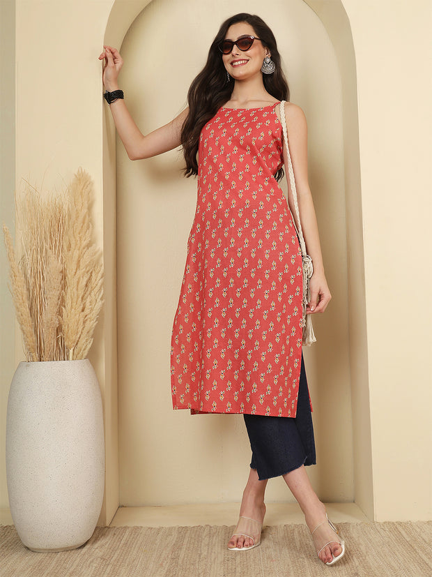 Pink Printed Kurta for Women