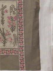 Women Blue And Off White Printed Dupatta Combo, Pack Of Two