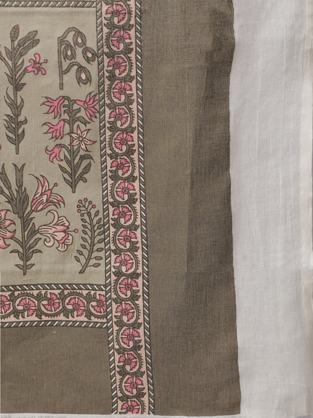 Women Blue And Off White Printed Dupatta Combo, Pack Of Two