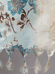 Women Black And Beige Printed Dupatta Combo, Pack Of Two