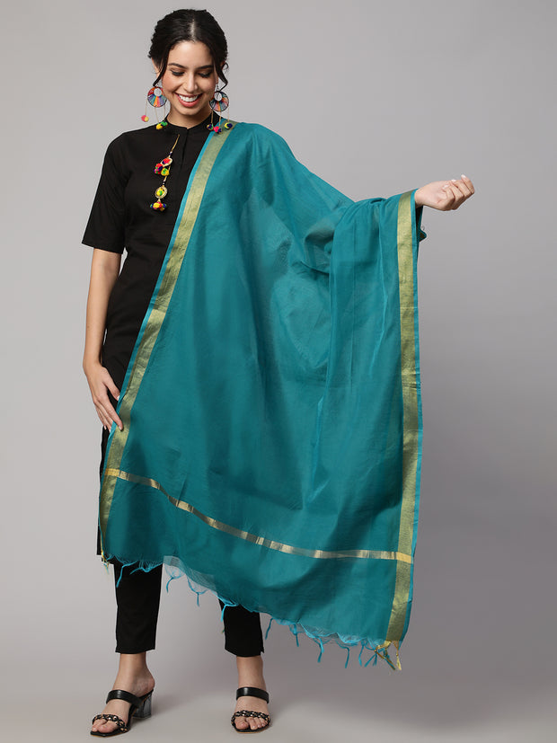 Women Dupatta combo, Pack Of Three Brown, Beige, & Blue