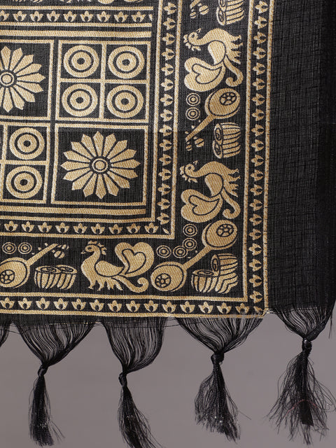 Women Multi Printed and Solid Beige with Blue Dupatta Combo, Pack Of Three