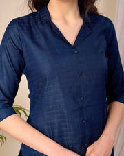 Blue Casual Wear Co-Ord set for Women