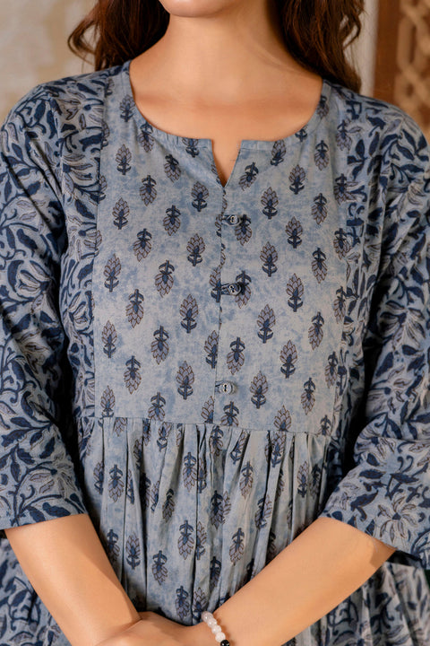 Women Grey Peplum Top