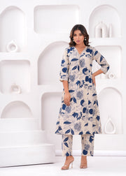 Women Printed Pure Cotton Coord Set