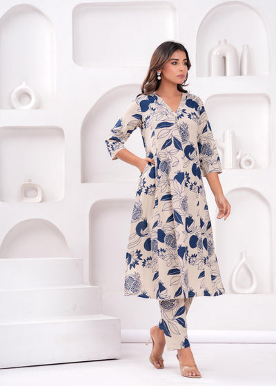 Women Printed Pure Cotton Coord Set