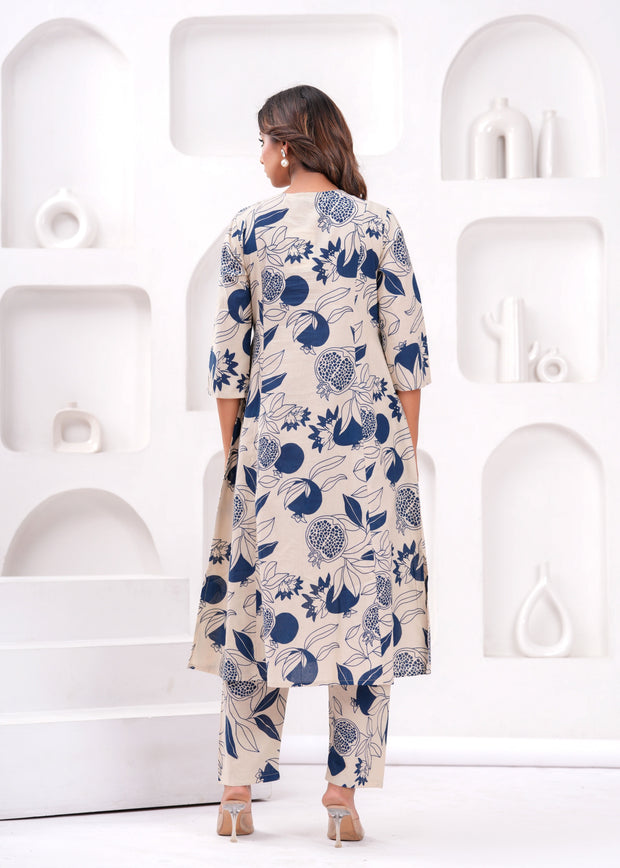 Women Printed Pure Cotton Coord Set