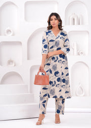 Women Printed Pure Cotton Coord Set