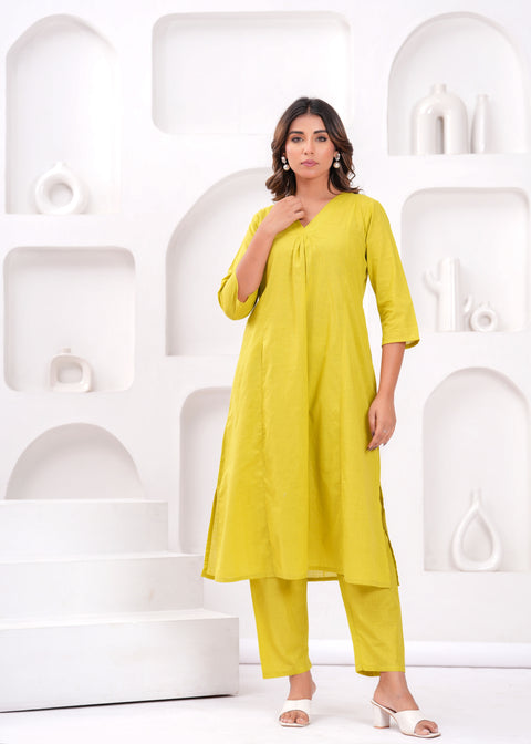 Women Solid Pure Cotton Coord Set