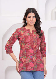 Floral Printed Straight Tunic for Women