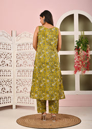 Floral Printed Kurta Set with Dupatta for Women