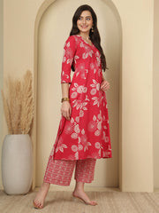 Pink Printed Co-Ord Set for Women