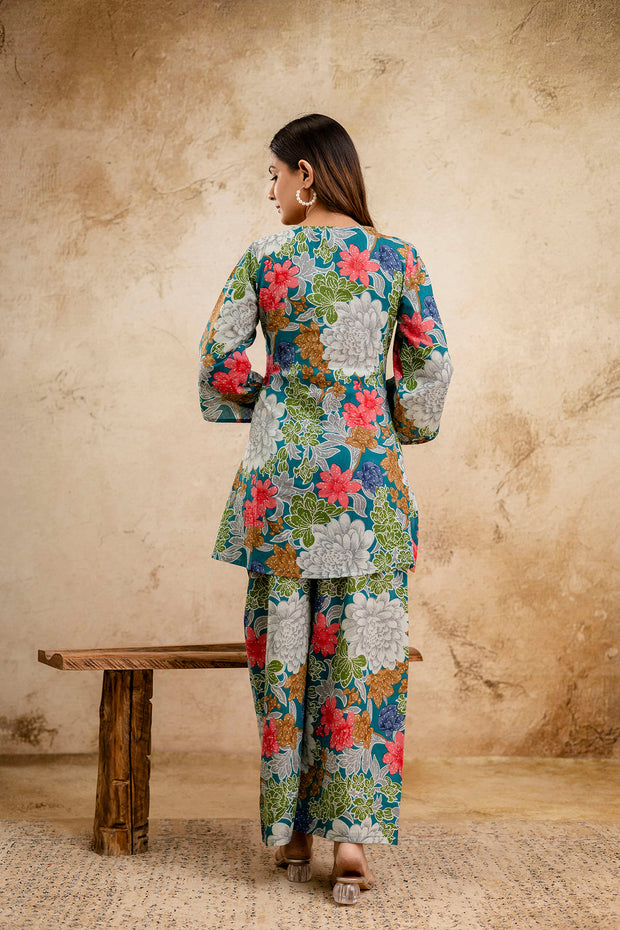 Multicolor Printed Co-Ord set for Women