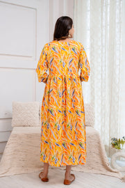 Nayo Fab Multicolor Printed Maternity Dress For Women