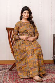 Nayo Fab Multi Printed Maternity Dress For Women