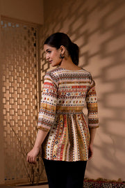 Women Multi Printed Peplum Top