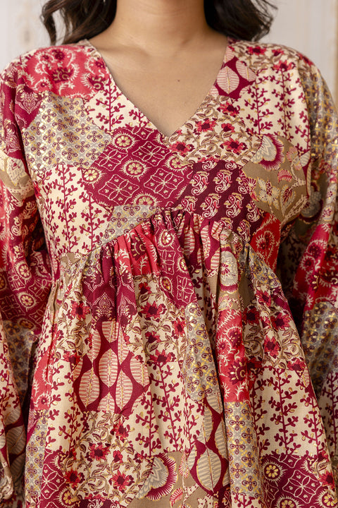 Women Multi Printed Peplum Top