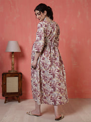 Nayo Off White Maternity Dress For Women