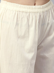 Round Neck Pink Kurta with Palazzo and multi colored dupatta