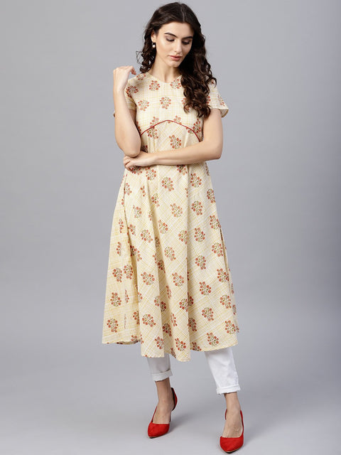 Multi colored tunic with one sided collar and 3/4 sleeves