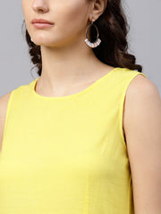 Sleeveless Multi colored Multi dress Tie and dye Maxi dress with Round neck