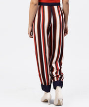 Multi printed ankle length striped trouser