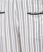 Black and white striped trouser with Pockets