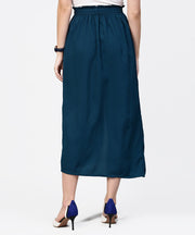 Aasi - House of Nayo Denim blue ankle length trouser with belt