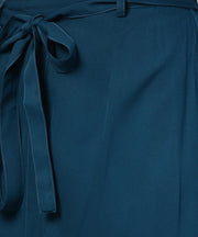 Aasi - House of Nayo Denim blue ankle length trouser with belt