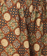 Madarin collar and front placket cotton Kurta with ankle length printed Palazzo