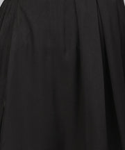 Black & White printed flared skirt with button