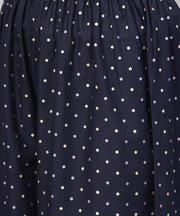 Pink 3/4th sleeve cotton printed kurta with black printed ankle length pallazo