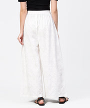 Aasi - House of Nayo Off white printed ankle length pallazo
