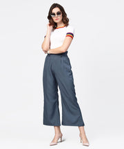 Aasi - House of Nayo Grey ankle length straight trouser