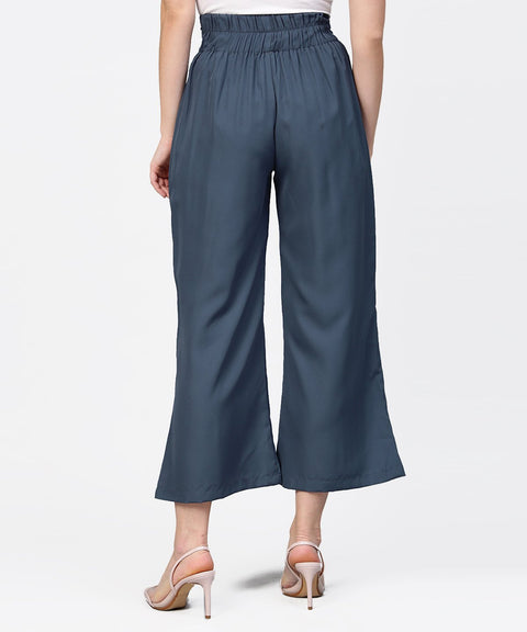 Aasi - House of Nayo Grey ankle length straight trouser
