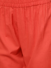 Solid Black Asyemmetric Kurta With printed Belt