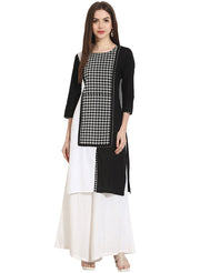 Multi 3/4th sleeve cotton kurta
