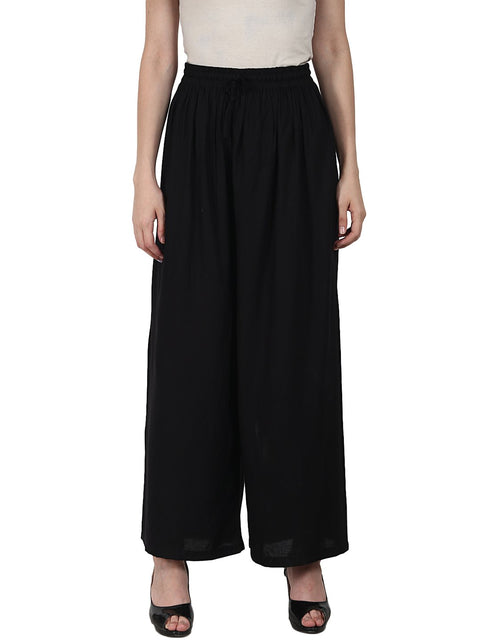 Black ankle length  Rayonstraight plazzo