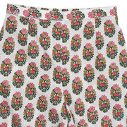 White printed 3/4th sleeve cotton kurta With printed Palazzo