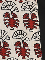 Black 3/4th Sleeve cotton kurta with Maroon flared skirt