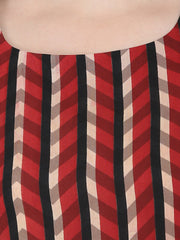 Navy Blue printed half sleeve cotton floor length anarkali kurta