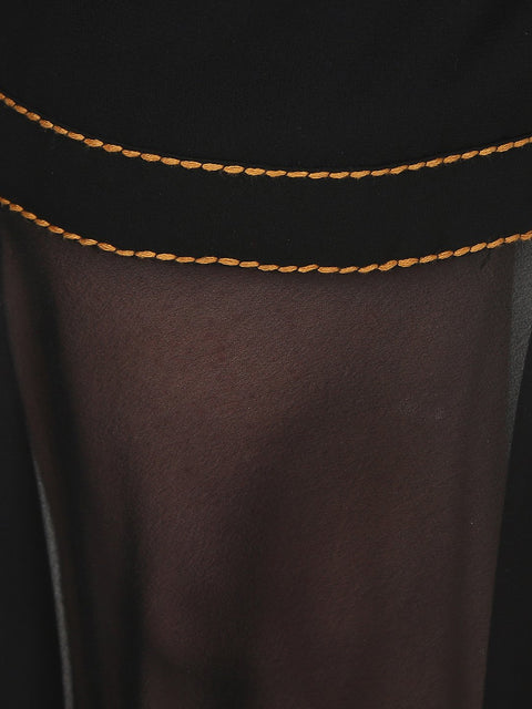Nayo Black ankle length georgette sharara