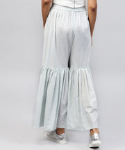 Grey cotton ankle length sharara