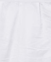 Blue printed gathered A-line kurta with white palazzo