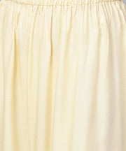 Red 3/4th sleeve short cotton flared sleeve top with beige ankle length regular fit palazzo