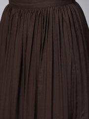 Black and Gold printed Kurta set with ankle length skirt