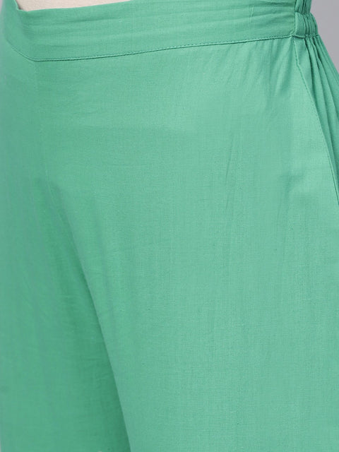 Multi Colored Checked Kurta Set with Straight Pant