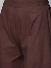 Multi color omree dyed 3/4th sleeve cotton kurta with ankle length skirt & white jacket