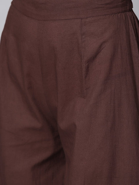 Multi color omree dyed 3/4th sleeve cotton kurta with ankle length skirt & white jacket