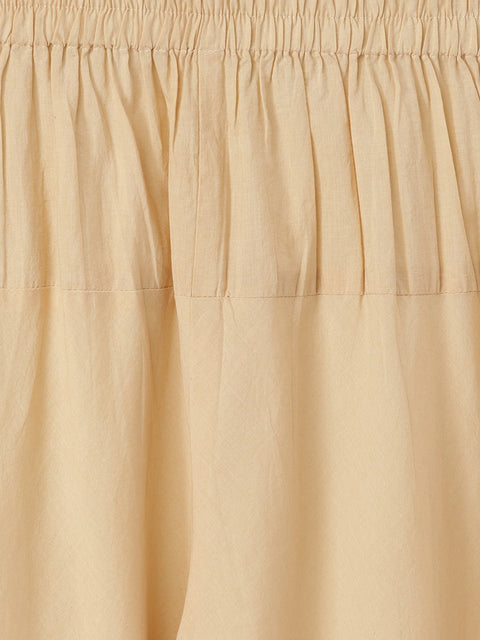 Black Floral Printed Kurta with Solid Chudidar